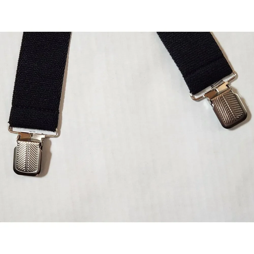 Dickies Adjustable Black Suspenders Clip‑On